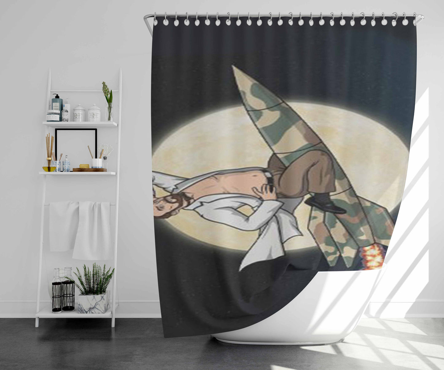 Tv Show Archer Dr Algernop Krieger Bathroom Shower Curtain Fabric Waterproof | 66 X 72 Inch