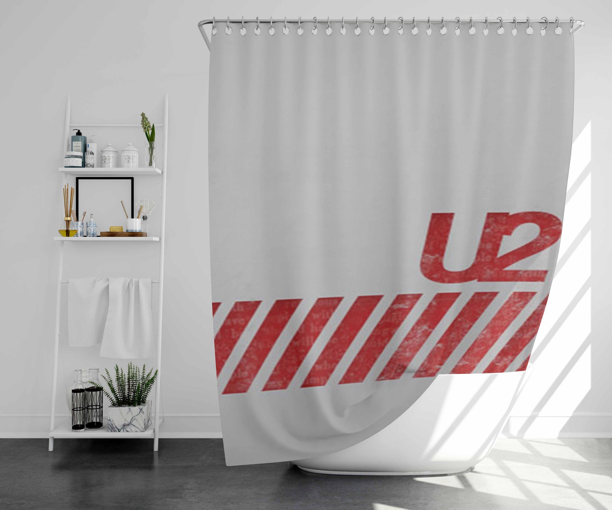 U.S- Bathroom Shower Curtain Fabric Waterproof | 66 X 72 Inch