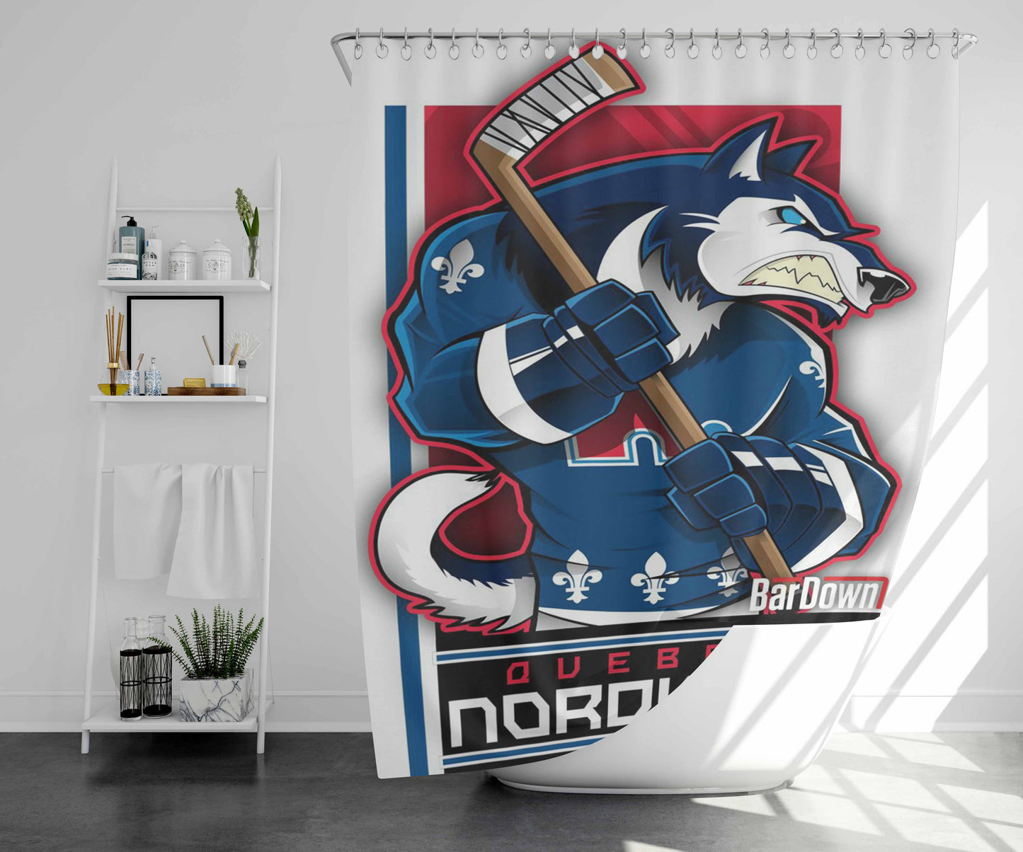 Uebec Nordives Bathroom Shower Curtain Fabric Waterproof | 66 X 72 Inch