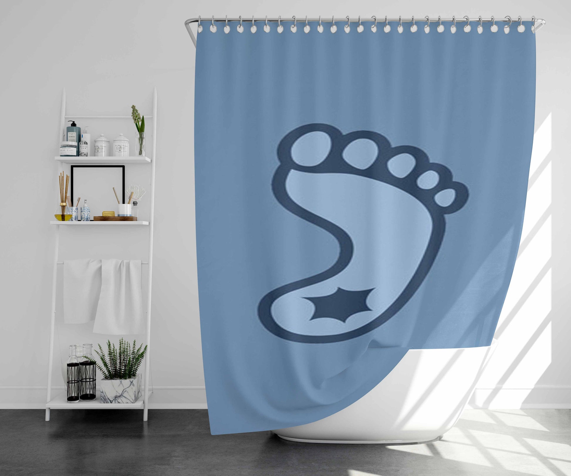 Unc New Bathroom Shower Curtain Fabric Waterproof | 66 X 72 Inch