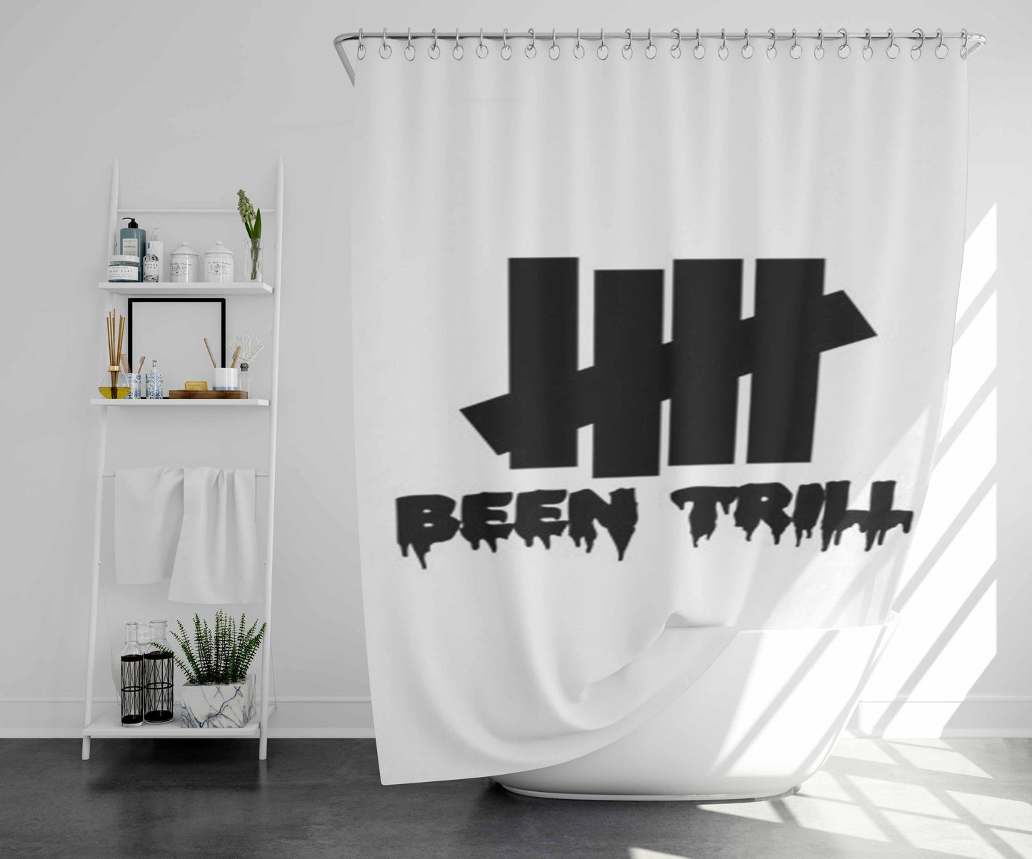 Undefeated Been Trill Bathroom Shower Curtain Fabric Waterproof | 66 X 72 Inch