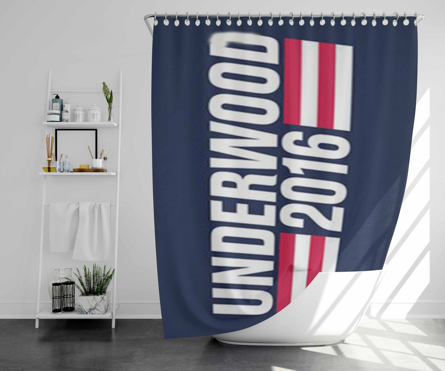 Underwood 2016 Bathroom Shower Curtain Fabric Waterproof | 66 X 72 Inch