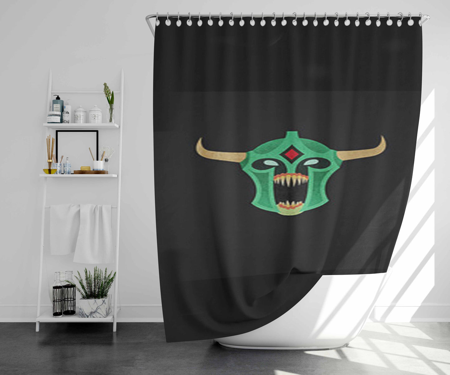 Undying Vector Bathroom Shower Curtain Fabric Waterproof | 66 X 72 Inch