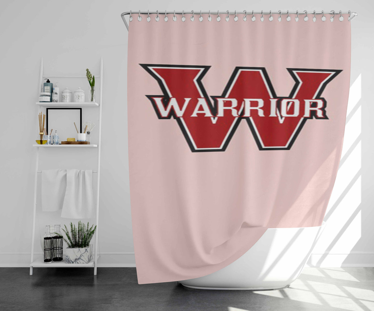 Uni Warrior Chemo Brave Bathroom Shower Curtain Fabric Waterproof | 66 X 72 Inch