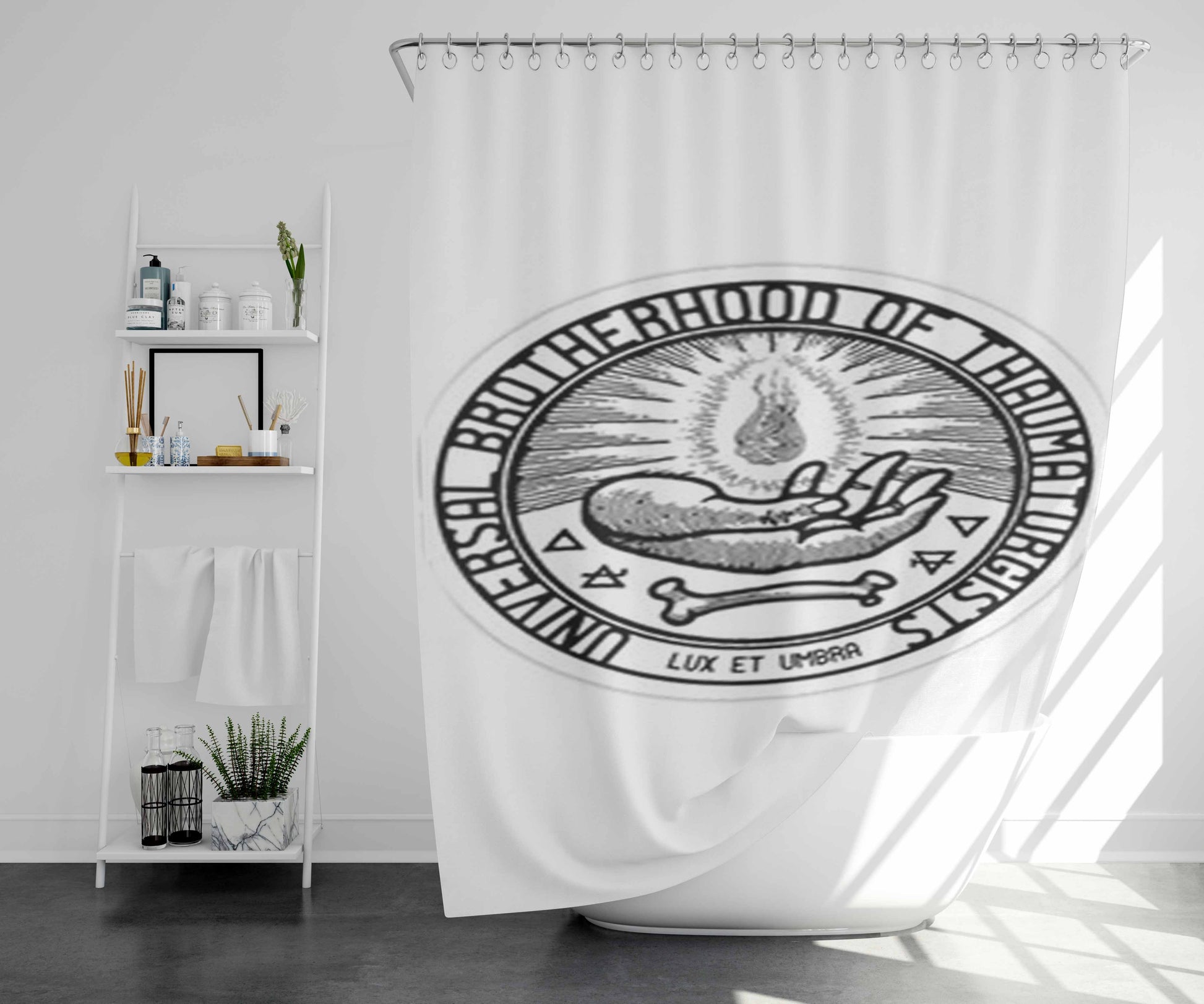Universal Brotherhood Of Thauma Turgists Bathroom Shower Curtain Fabric Waterproof | 66 X 72 Inch