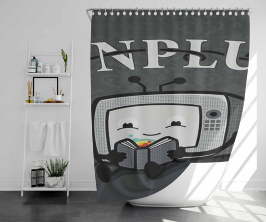Unplug Bathroom Shower Curtain Fabric Waterproof | 66 X 72 Inch