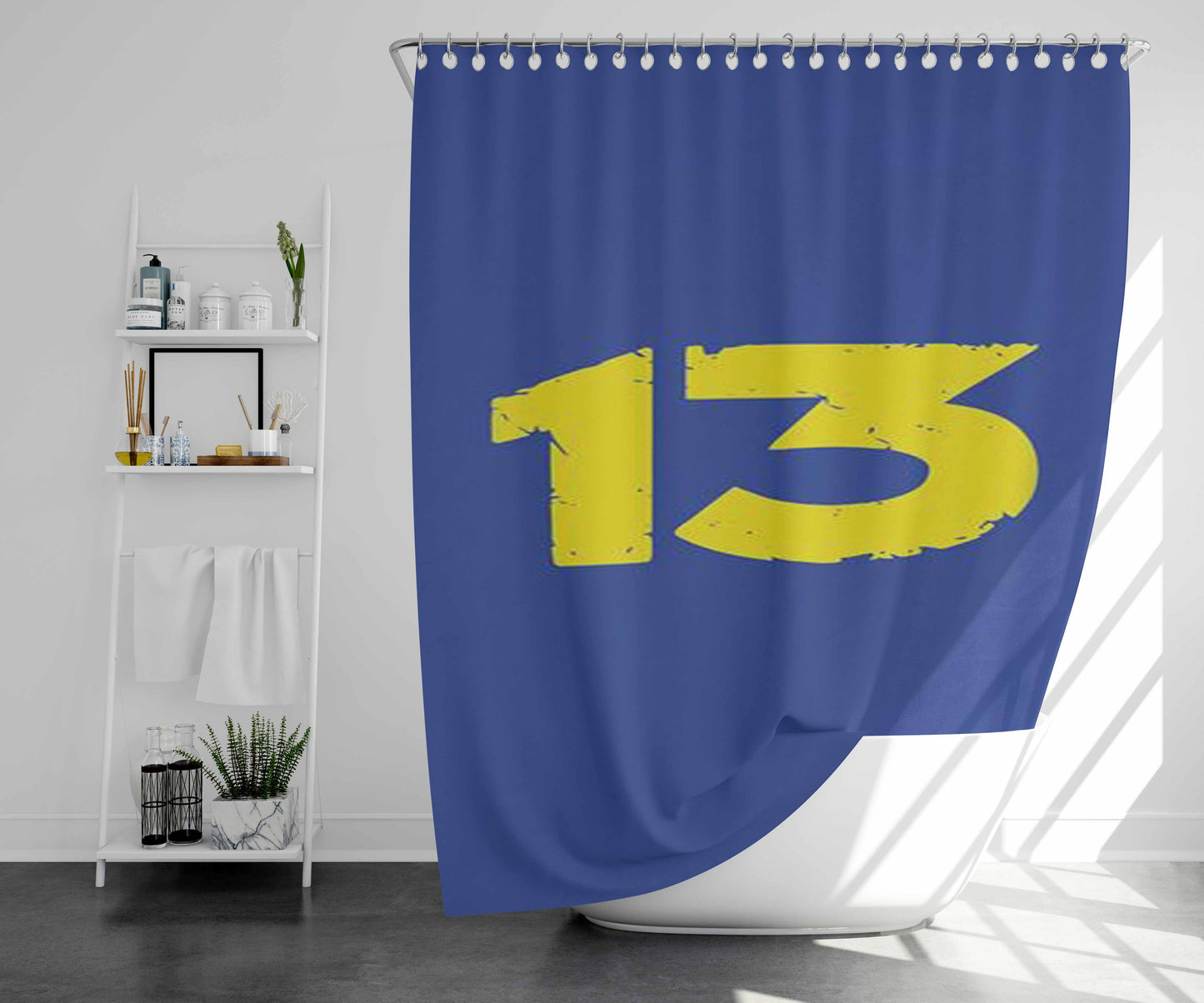 Vault 13 Bathroom Shower Curtain Fabric Waterproof | 66 X 72 Inch