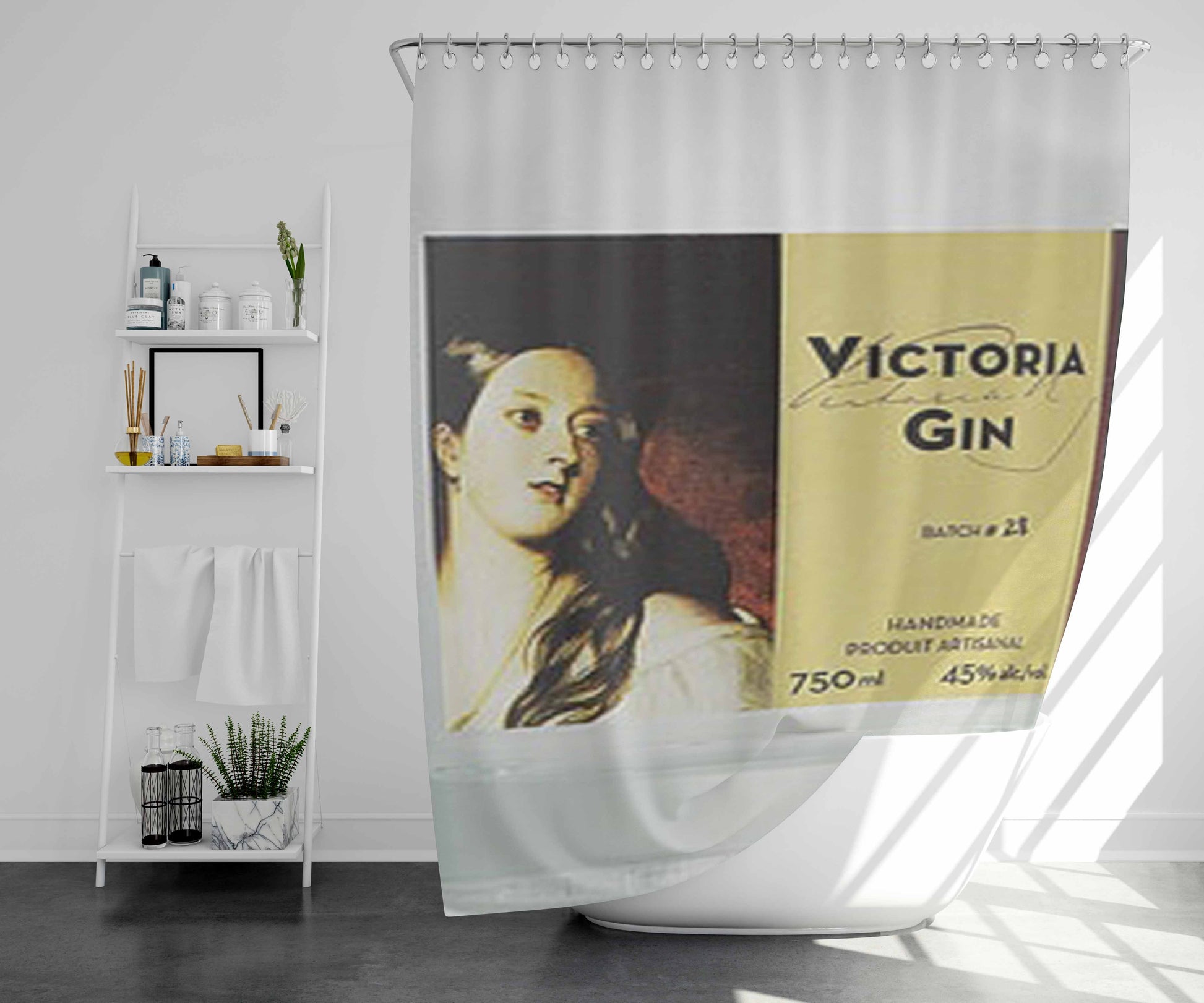 Victoria Beckham Bathroom Shower Curtain Fabric Waterproof | 66 X 72 Inch