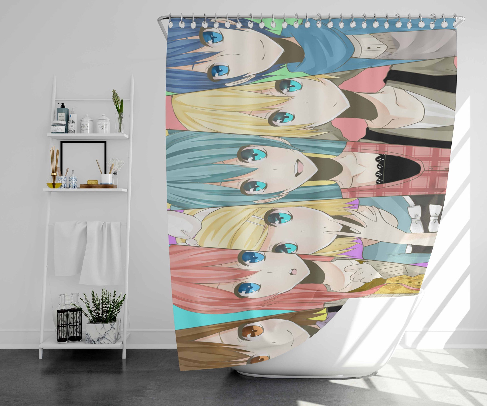 Vocaloid Bathroom Shower Curtain Fabric Waterproof | 66 X 72 Inch