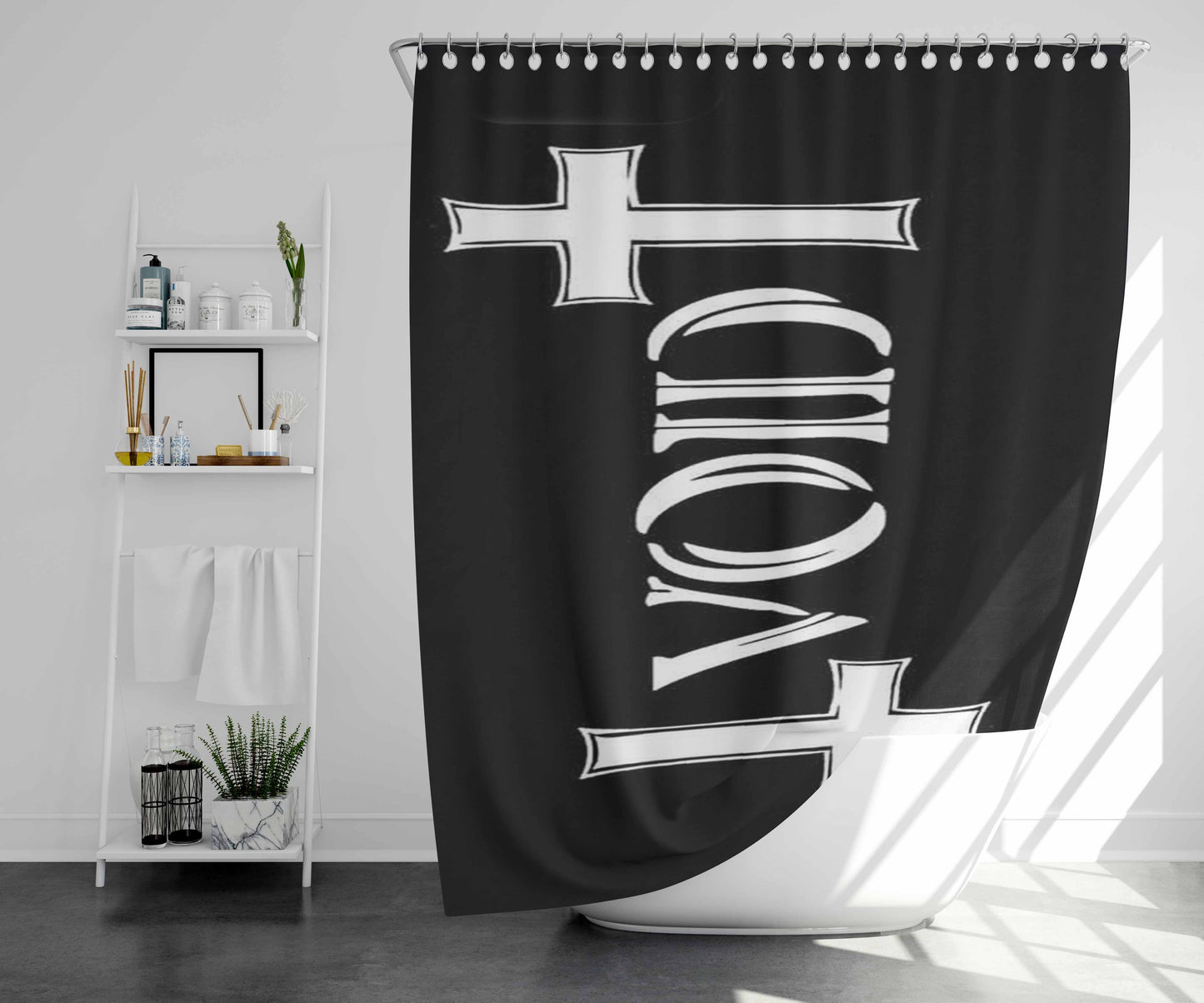 Void Bathroom Shower Curtain Fabric Waterproof | 66 X 72 Inch