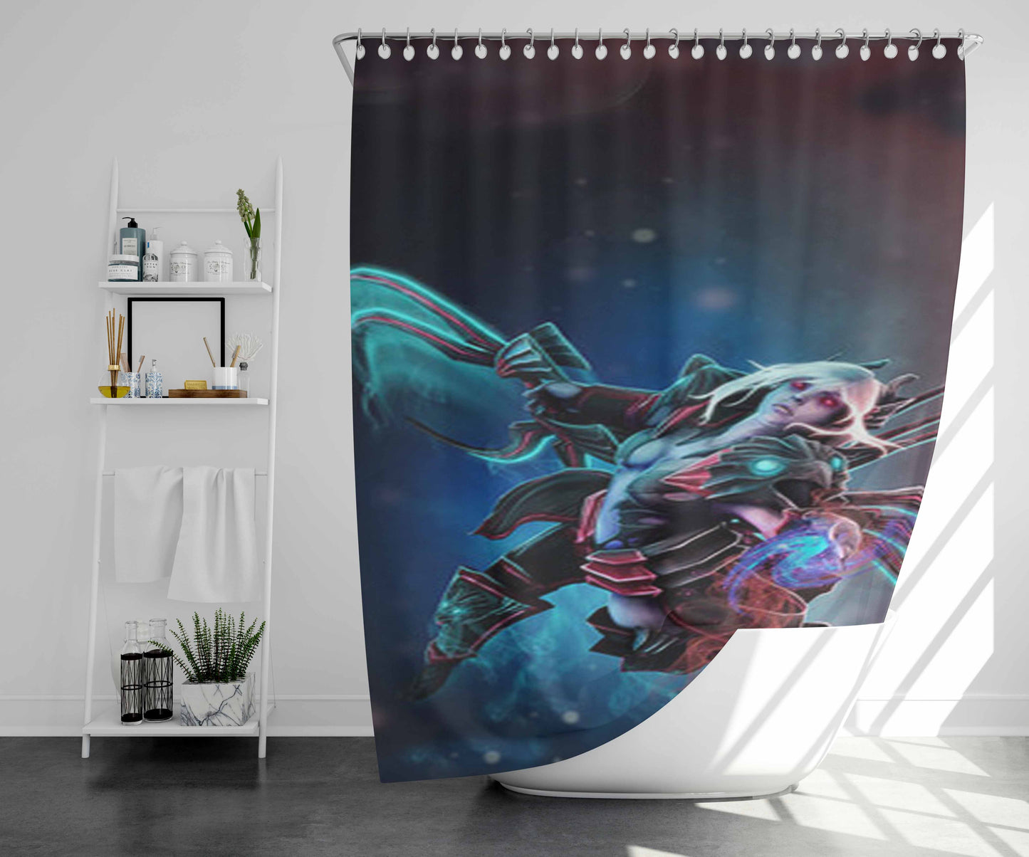 Vs With Dreadhawk Armor Bathroom Shower Curtain Fabric Waterproof | 66 X 72 Inch