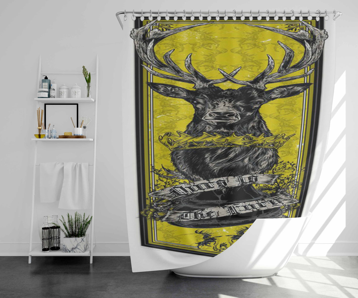 Vuro Is The Turn Bathroom Shower Curtain Fabric Waterproof | 66 X 72 Inch