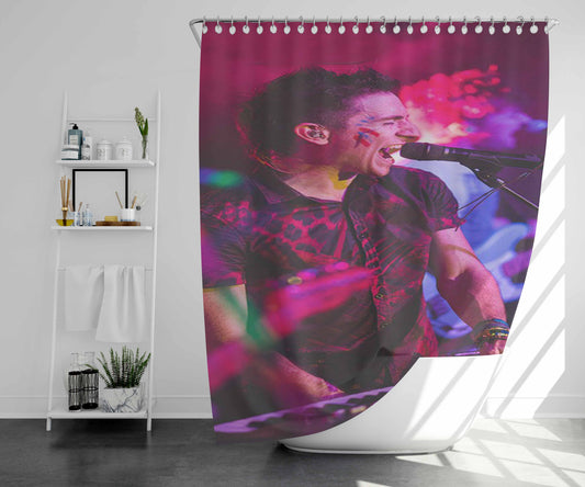 Walk The Moon Live Bathroom Shower Curtain Fabric Waterproof | 66 X 72 Inch