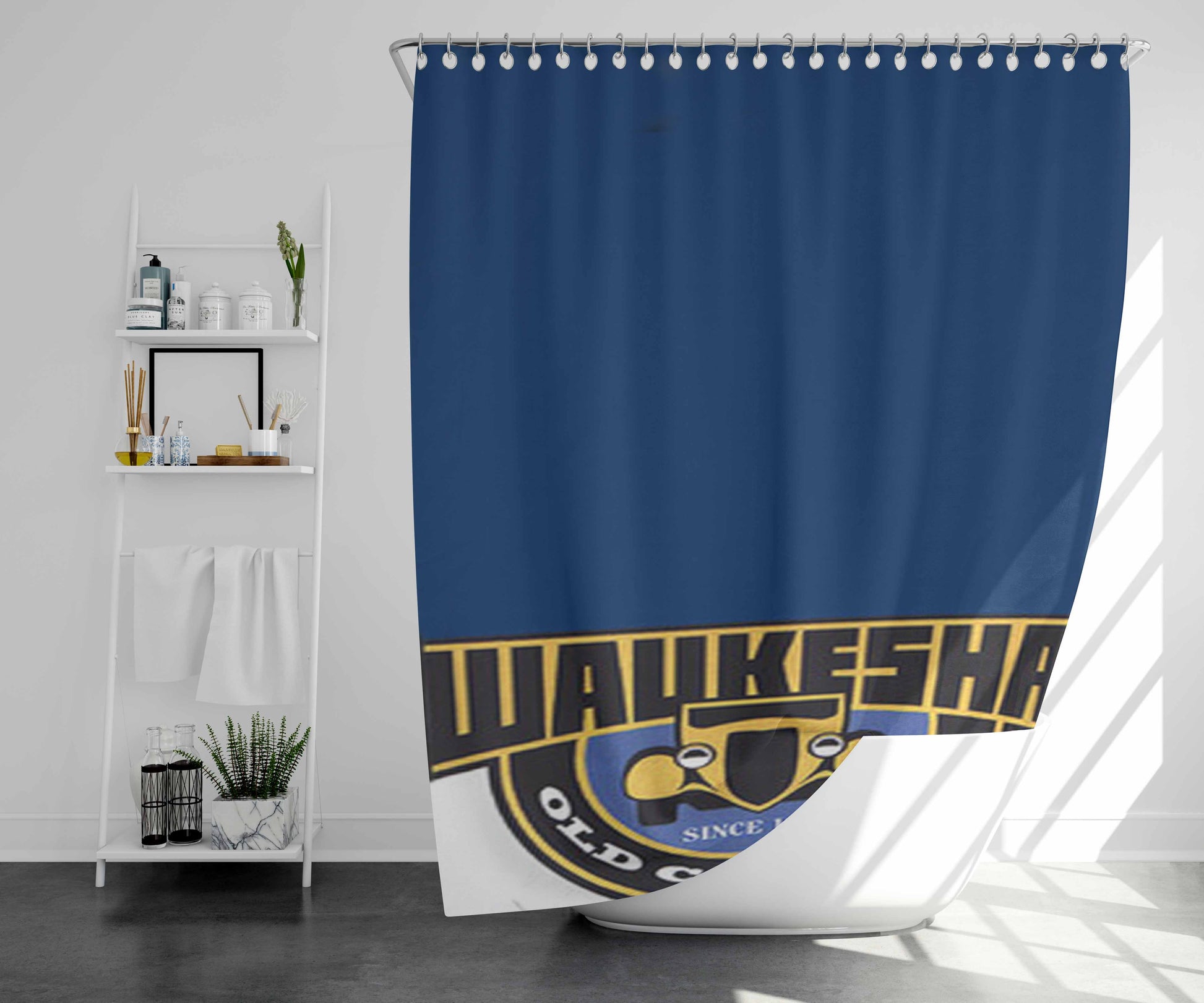 Waukesha Old Car Club Bathroom Shower Curtain Fabric Waterproof | 66 X 72 Inch