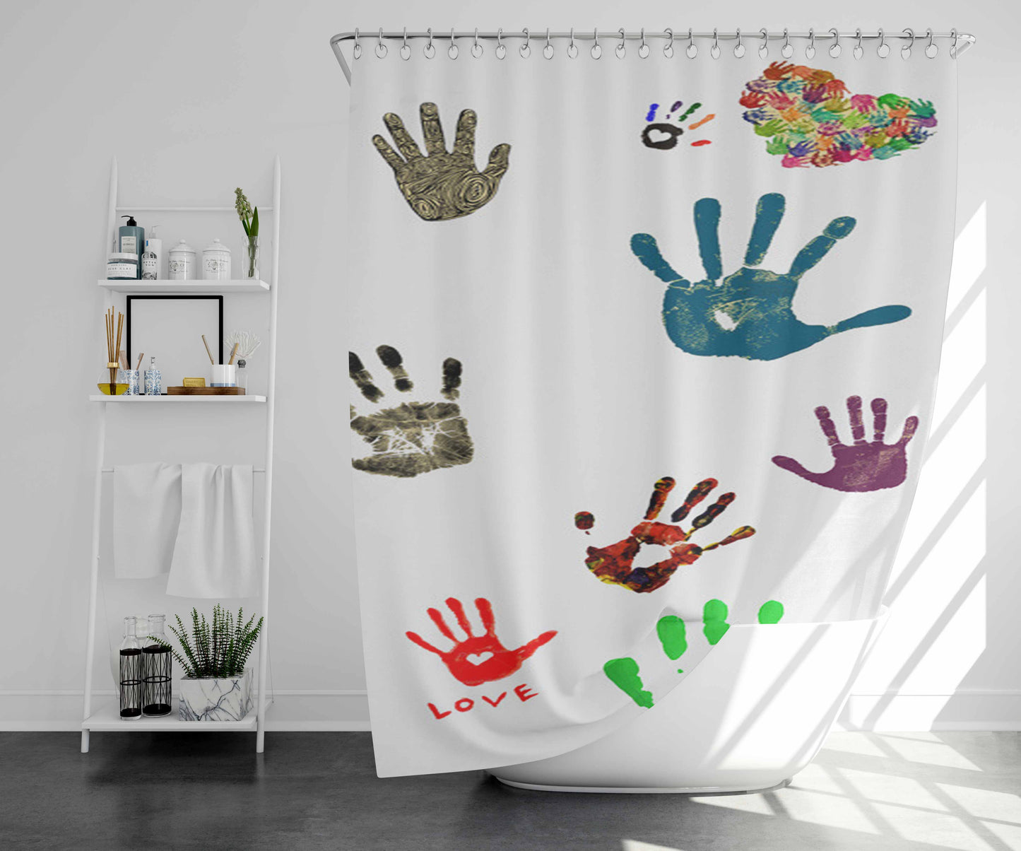 We Life For The Ice Cream Bathroom Shower Curtain Fabric Waterproof | 66 X 72 Inch