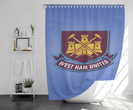 West Ham Bathroom Shower Curtain Fabric Waterproof | 66 X 72 Inch