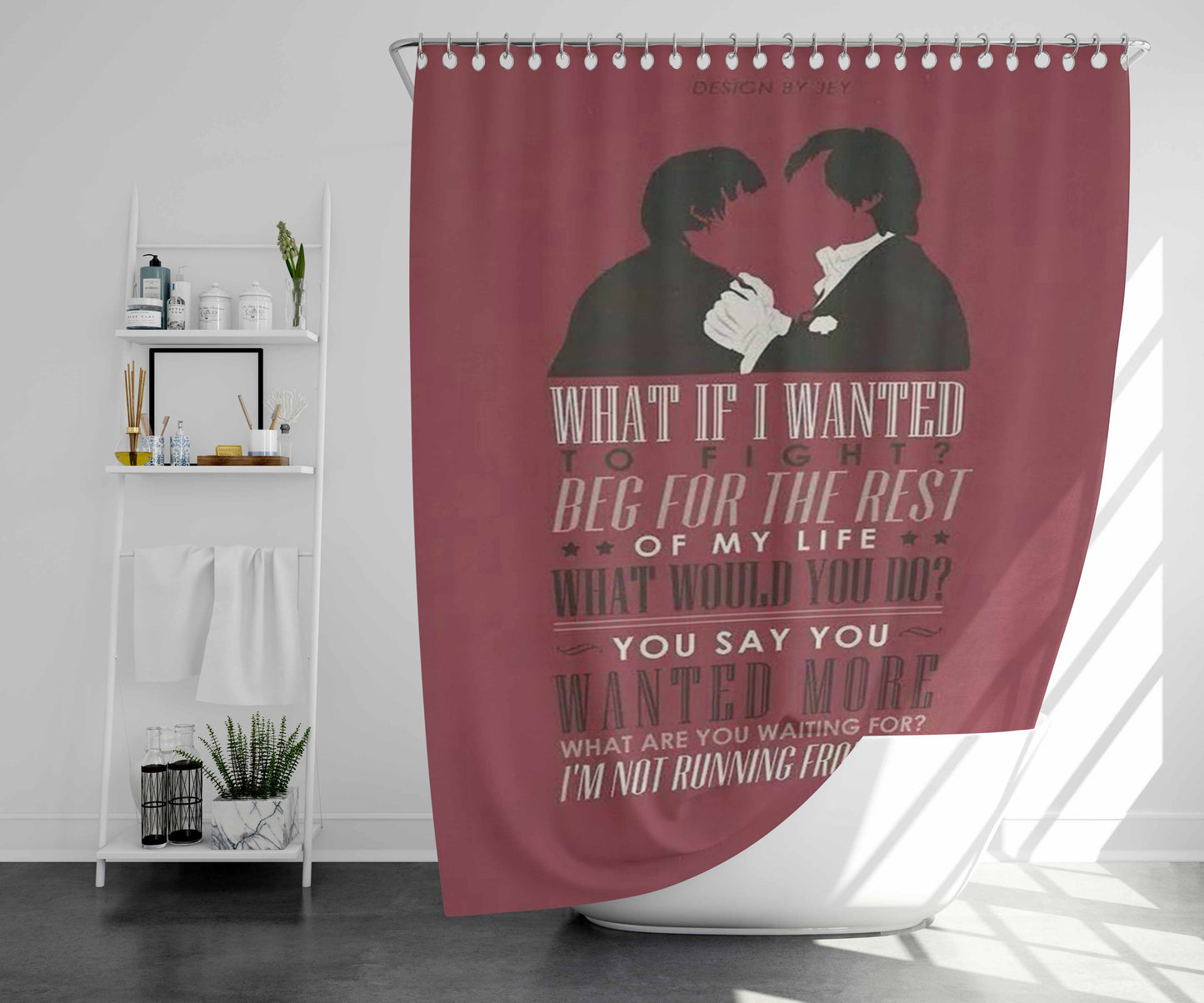 What Does The Tonberry Say Bathroom Shower Curtain Fabric Waterproof | 66 X 72 Inch