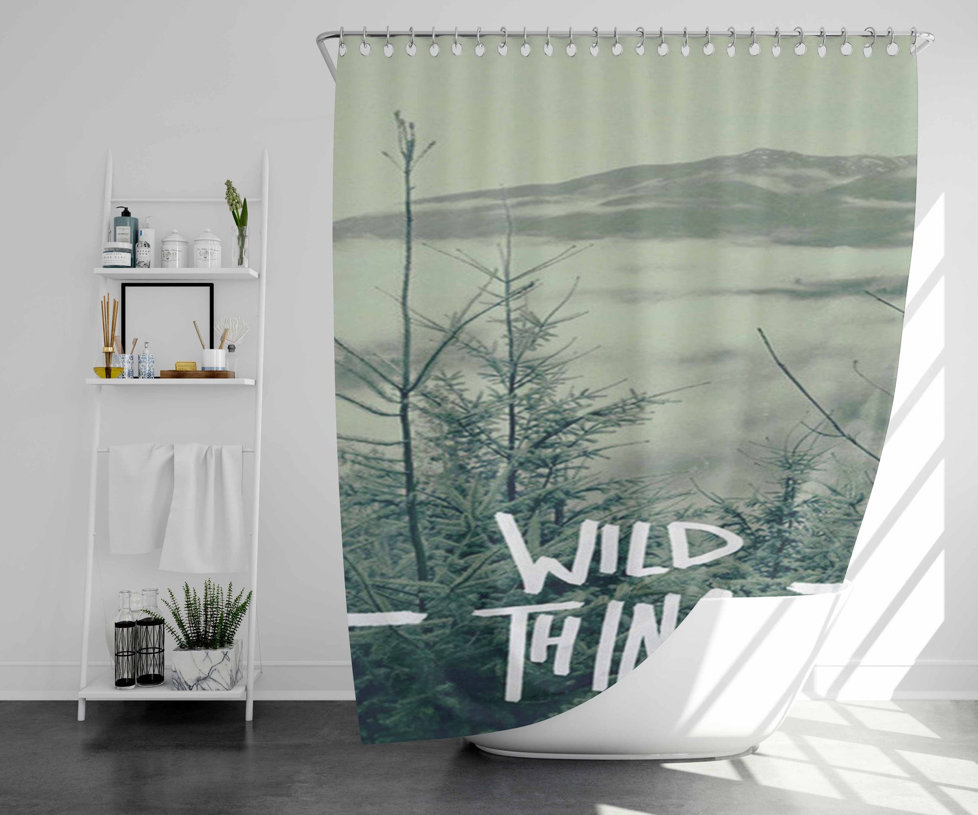 Wild Thing Bathroom Shower Curtain Fabric Waterproof | 66 X 72 Inch