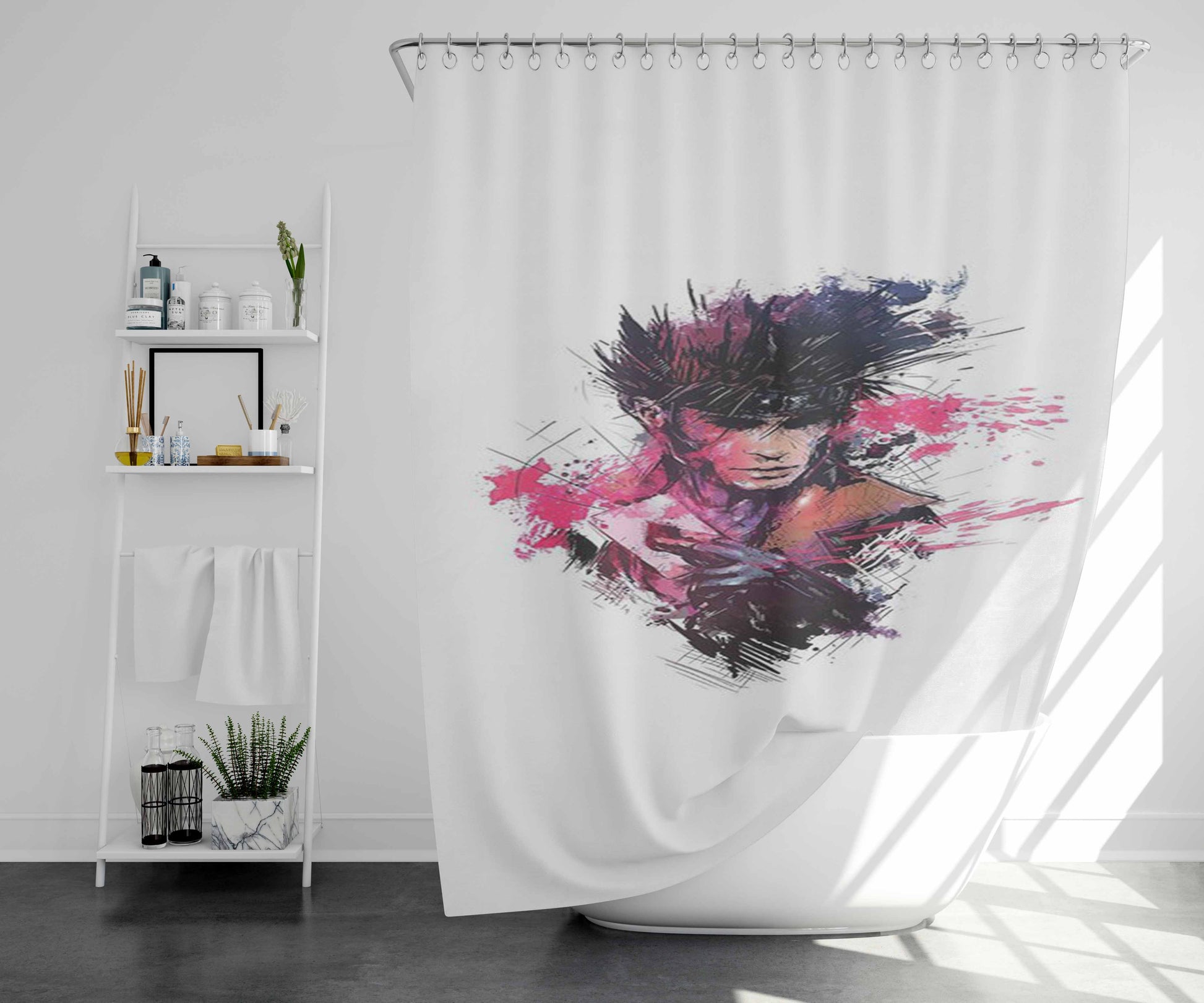 Xbox Controller Anatomy Bathroom Shower Curtain Fabric Waterproof | 66 X 72 Inch