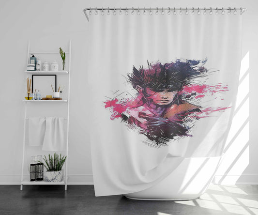 Xbox Controller Anatomy Bathroom Shower Curtain Fabric Waterproof | 66 X 72 Inch