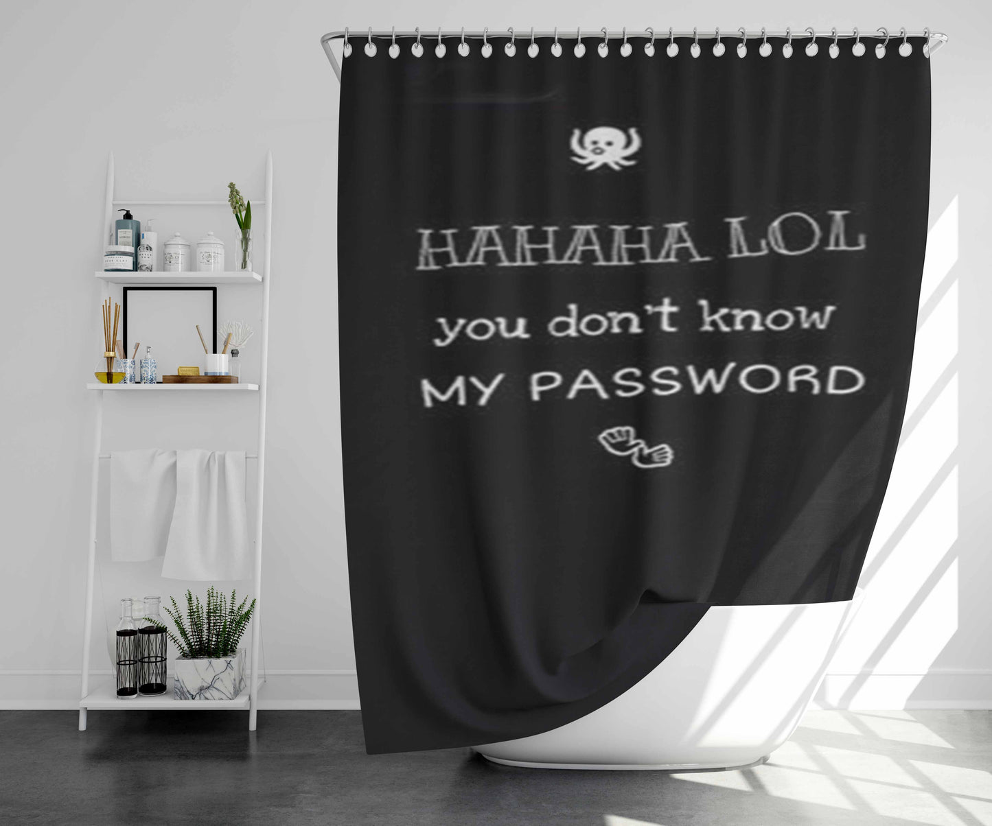 You Are What You Eat Bathroom Shower Curtain Fabric Waterproof | 66 X 72 Inch