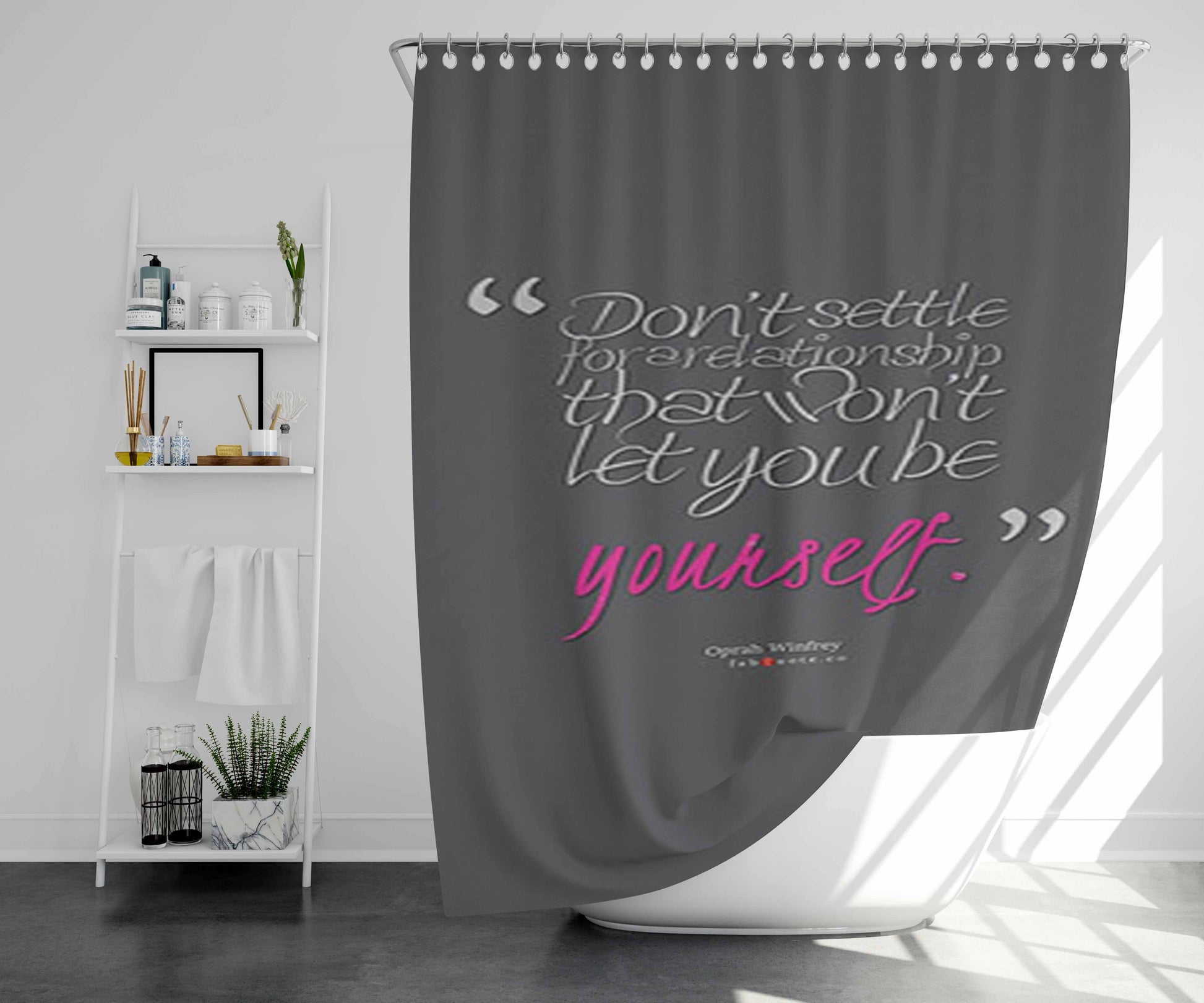 Youre A Diamond Bathroom Shower Curtain Fabric Waterproof | 66 X 72 Inch