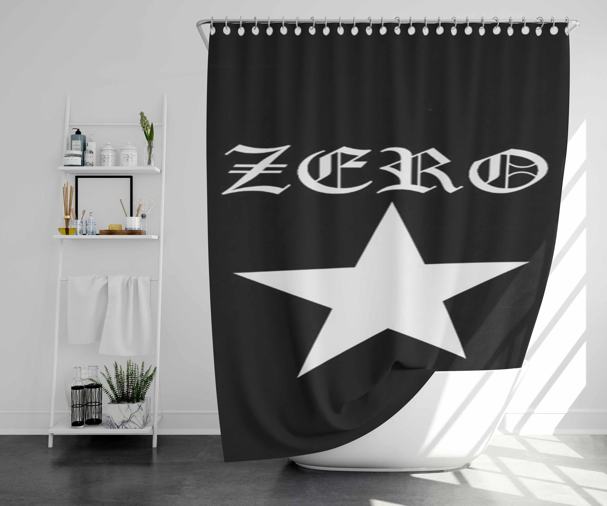 Zero Star Billy Corgan Grunge Rock 90S Graphic Bathroom Shower Curtain Fabric Waterproof | 66 X 72 Inch