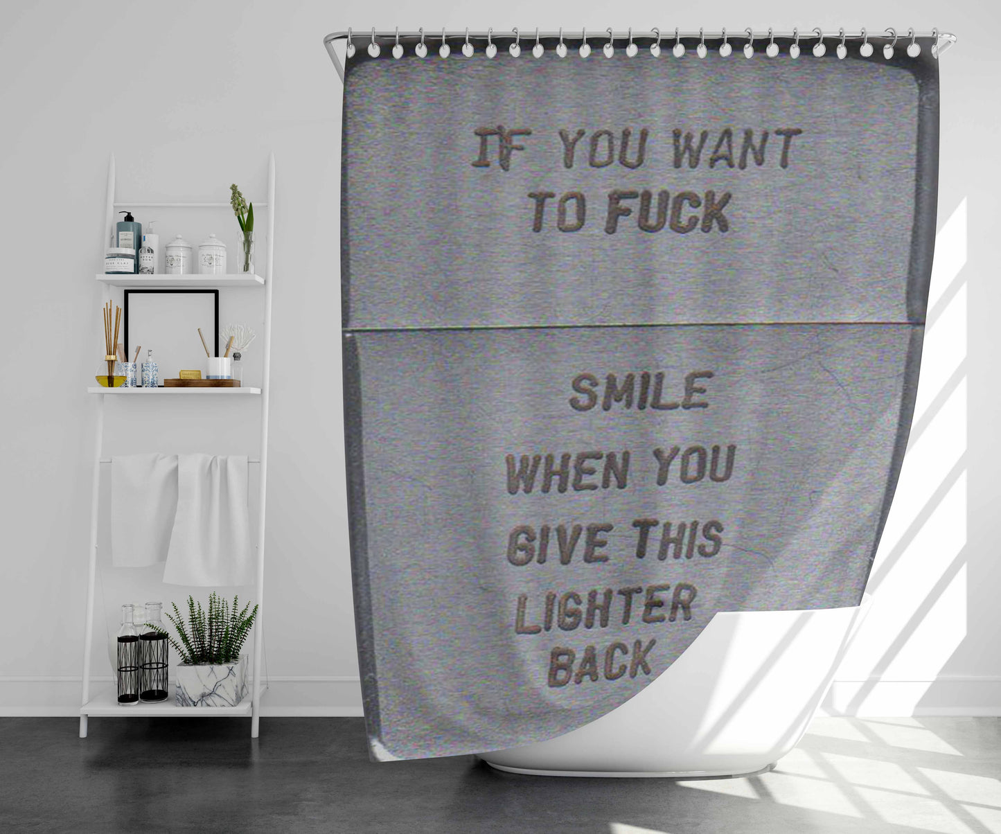 Zippo Lighter Bathroom Shower Curtain Fabric Waterproof | 66 X 72 Inch