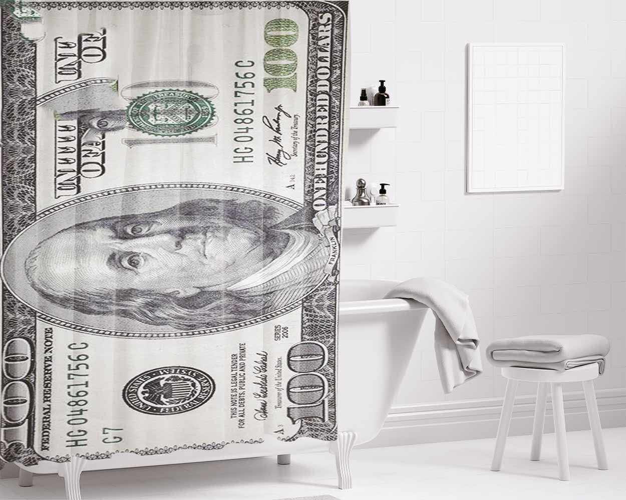2 Chainz Pretty Girls Like Trap Bathroom Shower Curtain Fabric Waterproof | 66 X 72 Inch