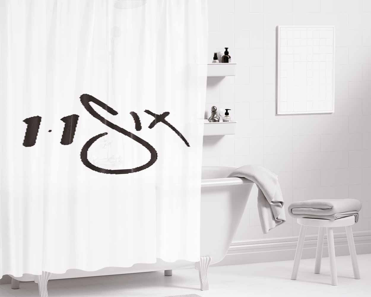 3Eyes Bathroom Shower Curtain Fabric Waterproof | 66 X 72 Inch