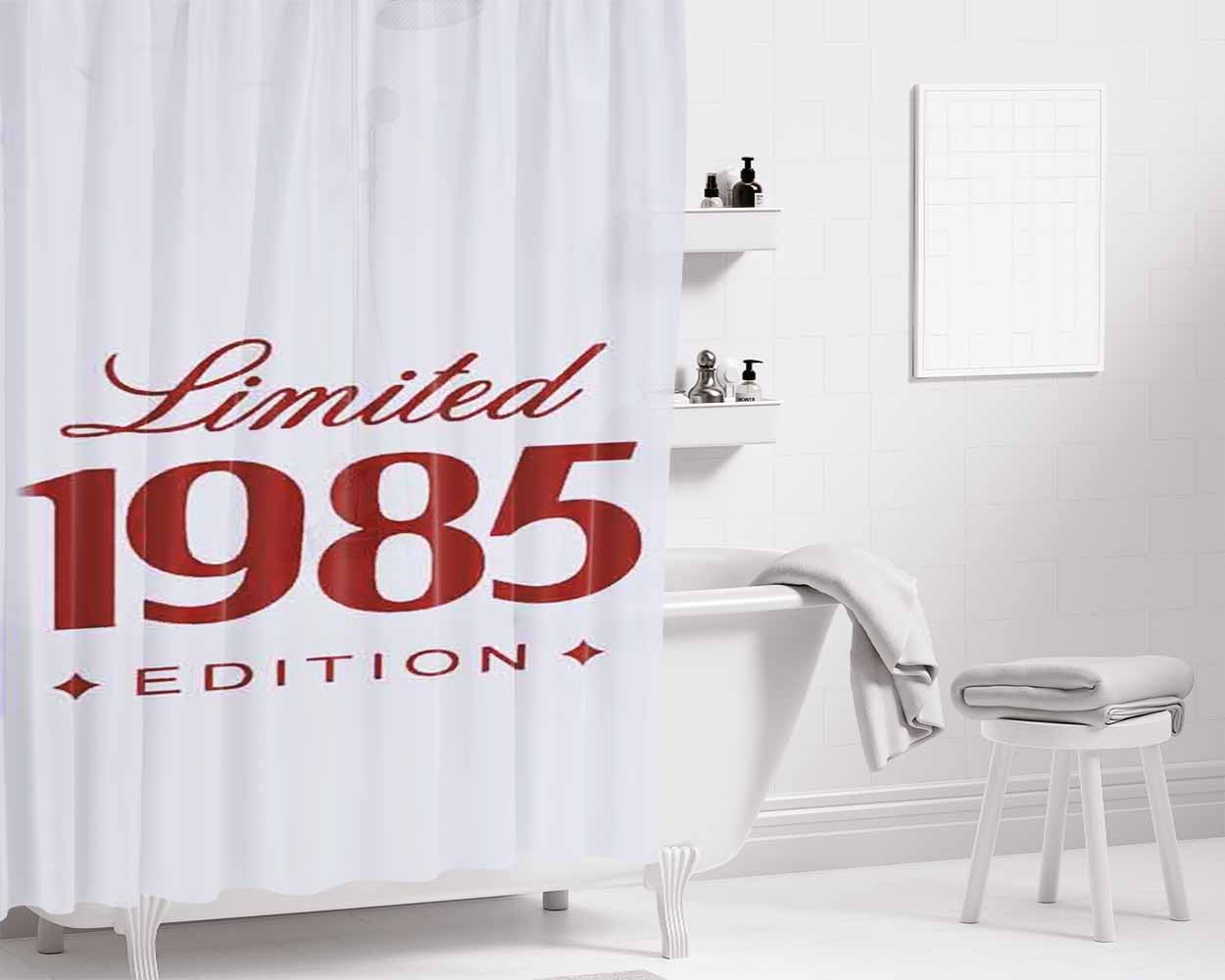 9 3Per4 Bathroom Shower Curtain Fabric Waterproof | 66 X 72 Inch