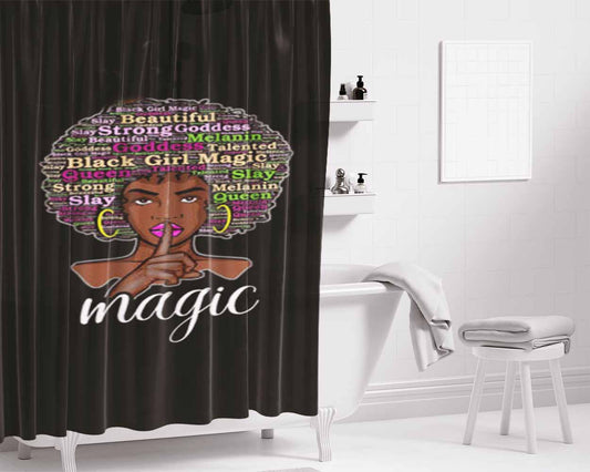 21 Simpson Bathroom Shower Curtain Fabric Waterproof | 66 X 72 Inch