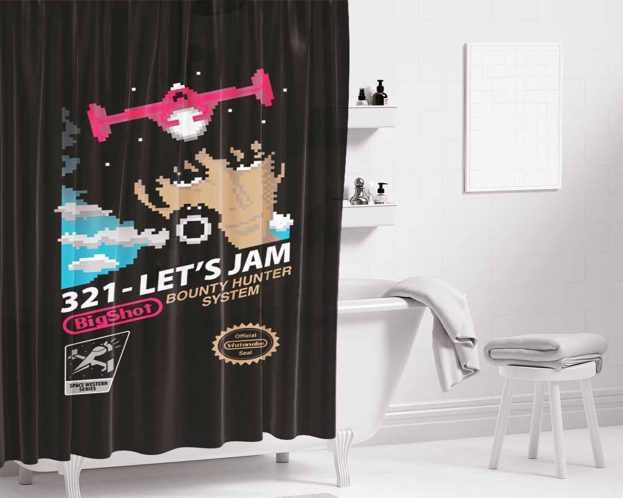 76 Bathroom Shower Curtain Fabric Waterproof | 66 X 72 Inch