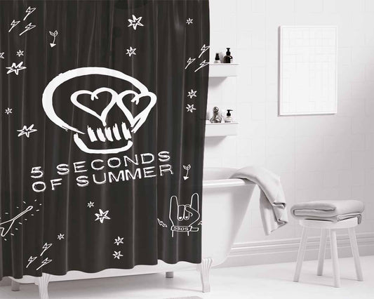 101 Dalmatians Pattern Bathroom Shower Curtain Fabric Waterproof | 70 X 69 Inch