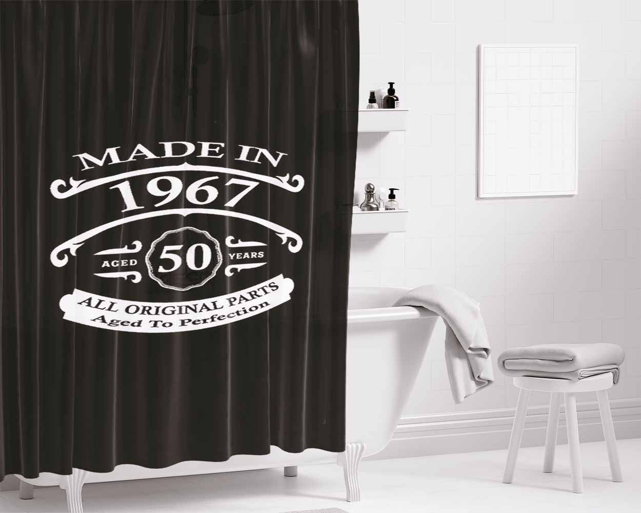 311 Elephant Poster Bathroom Shower Curtain Fabric Waterproof | 66 X 72 Inch