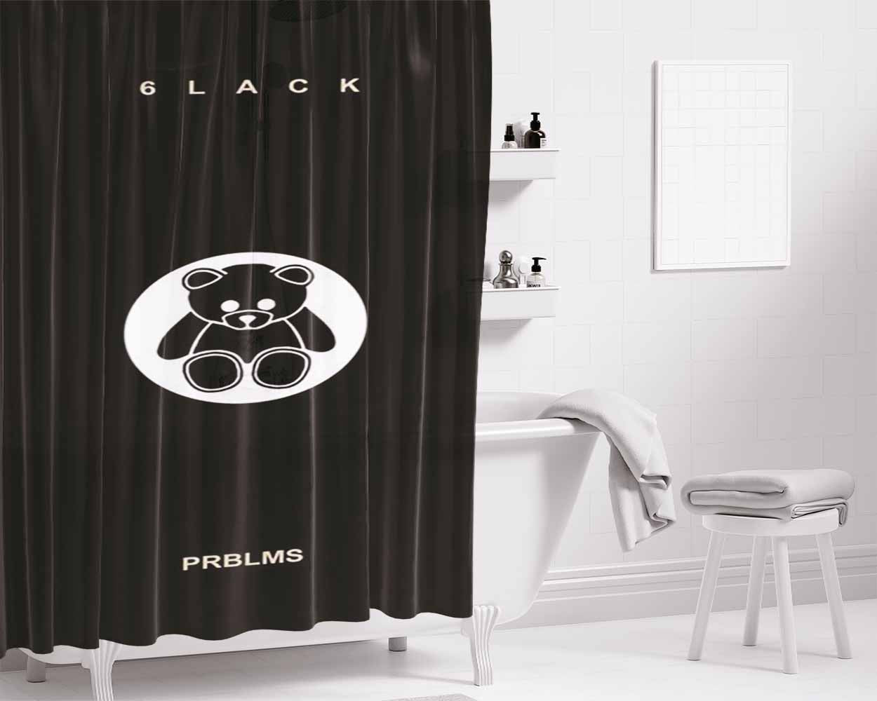 455 The Number Of The Beast Bathroom Shower Curtain Fabric Waterproof | 66 X 72 Inch