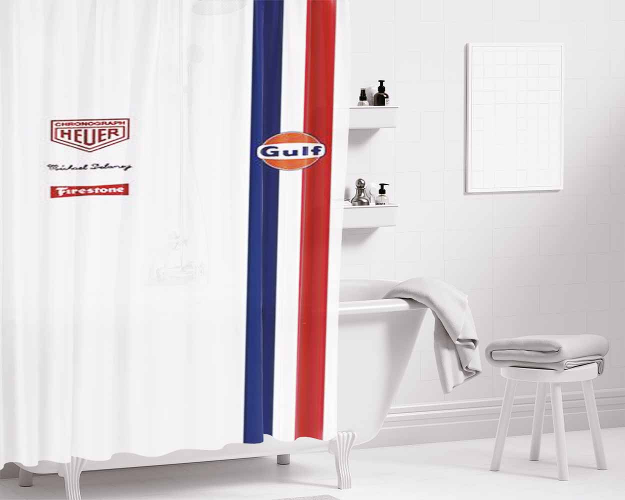 2017 Womens Ncaa Final Black Bathroom Shower Curtain Fabric Waterproof | 66 X 72 Inch