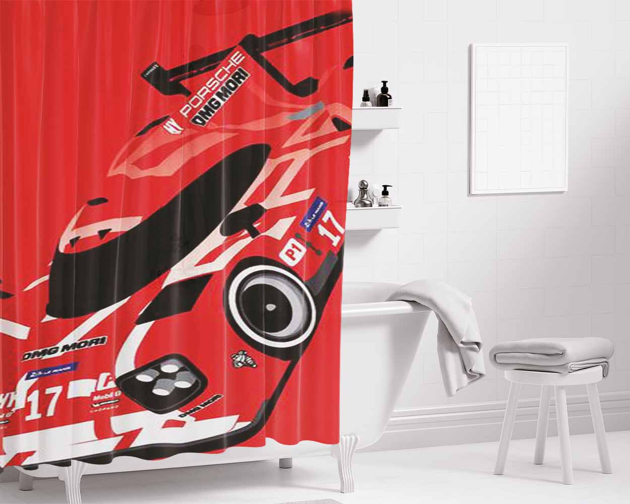 2017 Womens Ncaa Final Bathroom Shower Curtain Fabric Waterproof | 66 X 72 Inch
