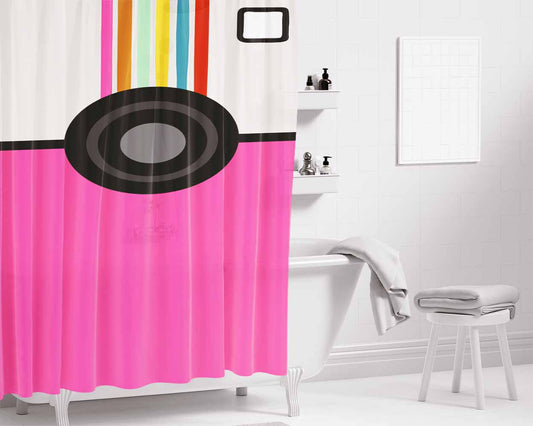 A Beat Junkies Quick Fix V 2 Bathroom Shower Curtain Fabric Waterproof | 66 X 72 Inch
