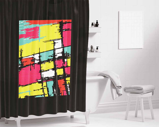 A Fine Vintage Bathroom Shower Curtain Fabric Waterproof | 66 X 72 Inch