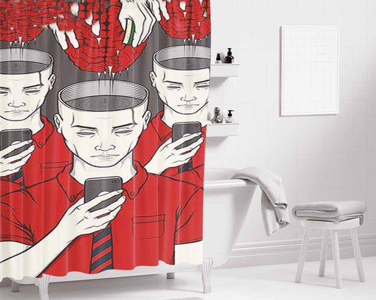 A Man Chooses A Slave Obeys Bathroom Shower Curtain Fabric Waterproof | 66 X 72 Inch