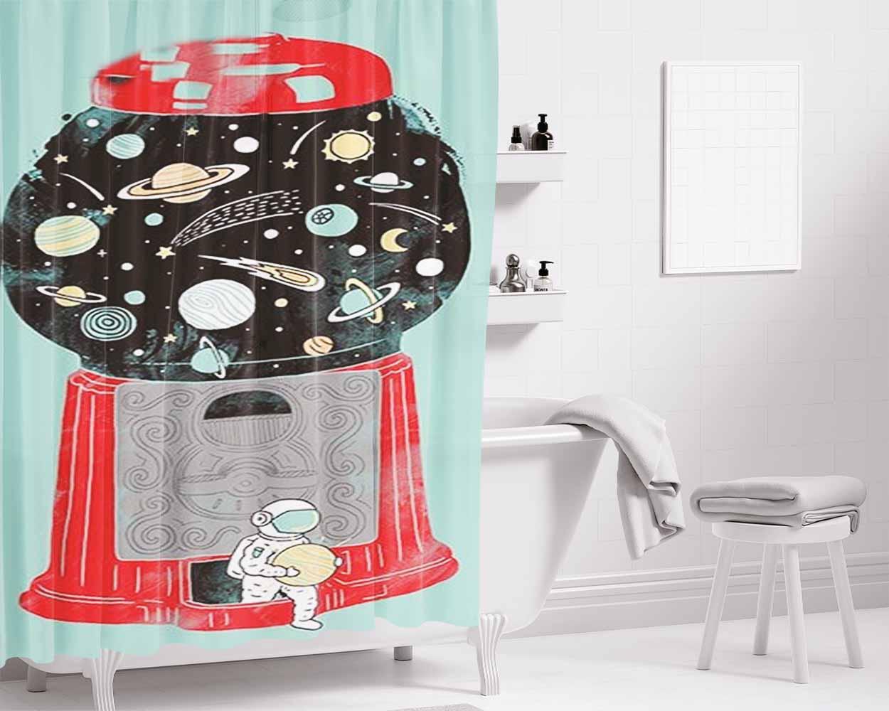 A Mind Is A Terrible Thing To Taste Bathroom Shower Curtain Fabric Waterproof | 66 X 72 Inch