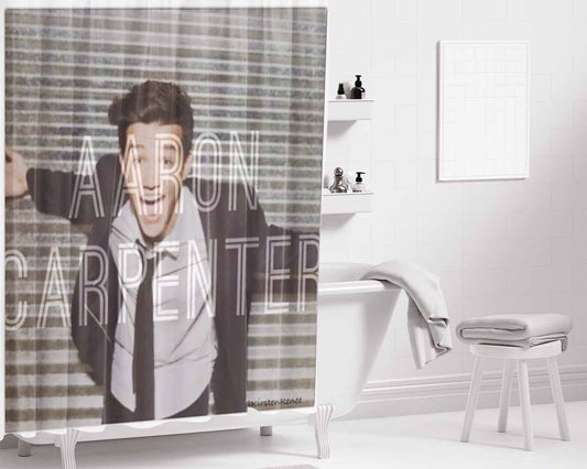 Aaron Carpenter Bathroom Shower Curtain Fabric Waterproof | 66 X 72 Inch