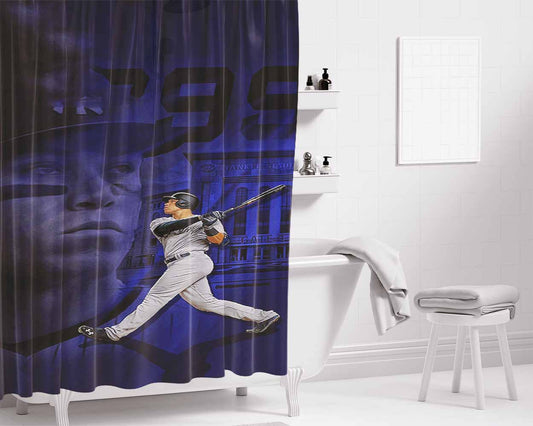 Aaron Judge Yankees 1 Bathroom Shower Curtain Fabric Waterproof | 66 X 72 Inch