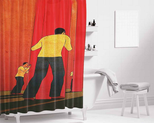 About Them Bathroom Shower Curtain Fabric Waterproof | 66 X 72 Inch