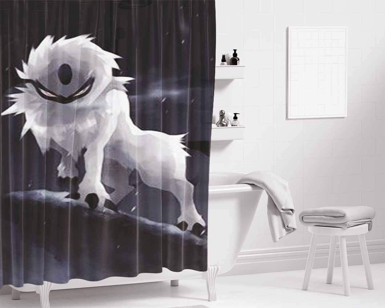 Absol Bathroom Shower Curtain Fabric Waterproof | 66 X 72 Inch