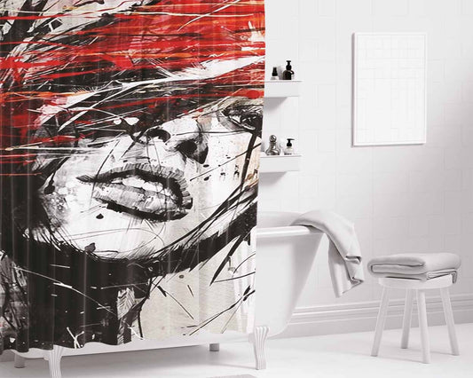 Abstrack Hipster Bathroom Shower Curtain Fabric Waterproof | 66 X 72 Inch