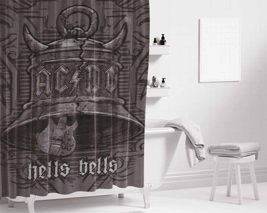 Acdc Ac Dc Malcolm Angus Bathroom Shower Curtain Fabric Waterproof | 66 X 72 Inch