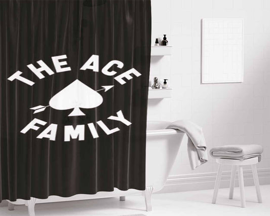 Ace Family Bathroom Shower Curtain Fabric Waterproof | 66 X 72 Inch