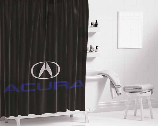 Acura Black Edition Logo Bathroom Shower Curtain Fabric Waterproof | 66 X 72 Inch